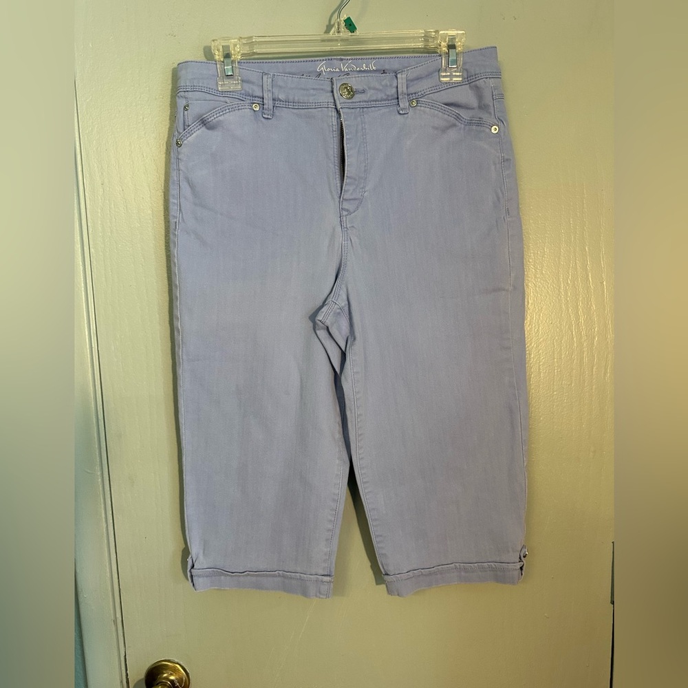 Gloria Vanderbilt light blue skimmers, stretchy, 10, EUC